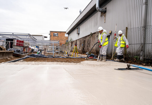Low-carbon cement makes UK site debut