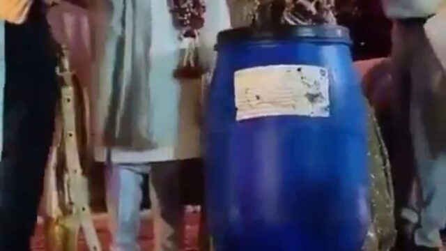 UP couple gets ‘blue drum’ as wedding gift, internet curses ‘friends worse than enemies’